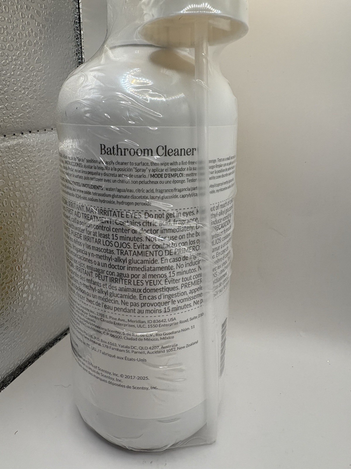 Scentsy Bathroom Cleaner Sun-Drenched Cotton 16oz New Sealed