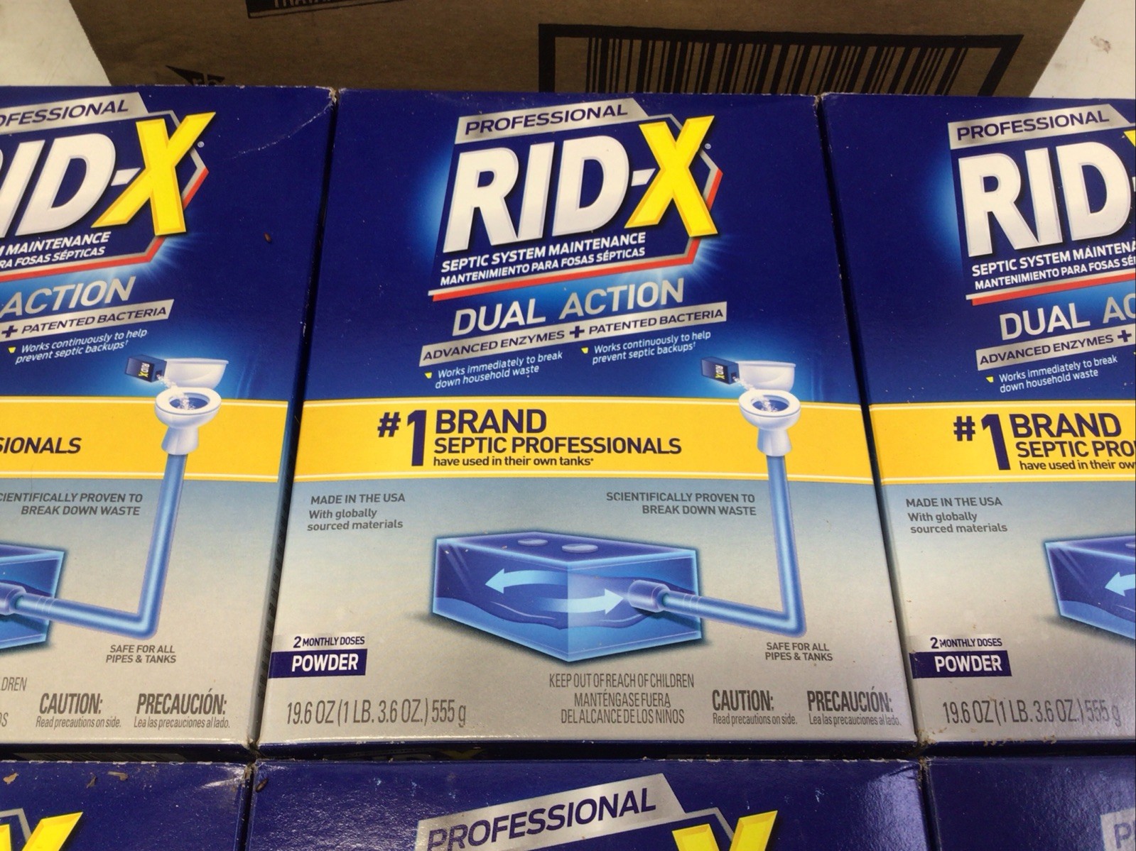 RID-X Septic Tank Treatment 12 Month Supply Of Powder 117.6 oz 100% Biobased