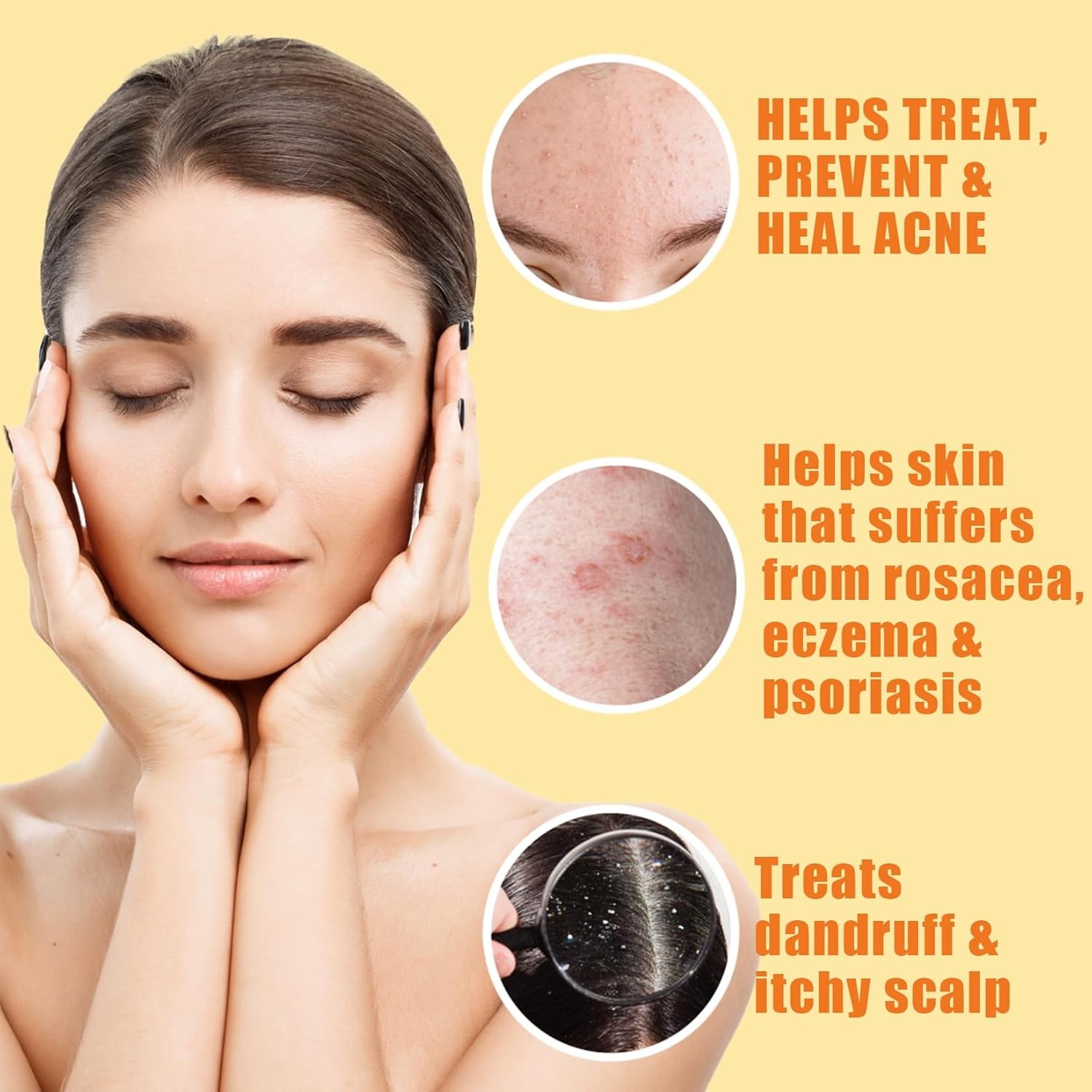 10% Sulfur Soap Cleansing Bar for Face & Body – All Natural Facial Cleanser for