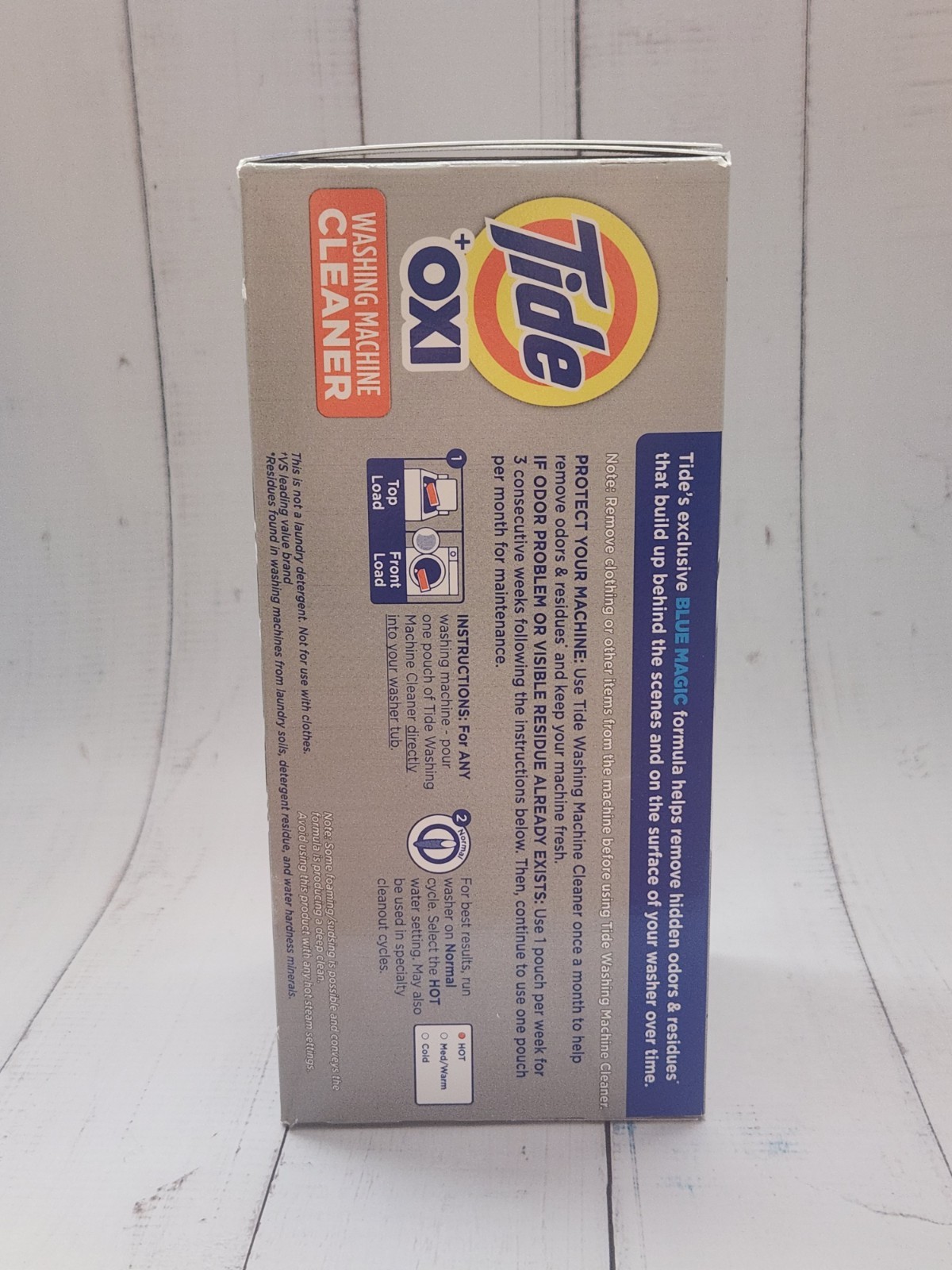 Tide Oxi Washing Machine Cleaner, 6 Pouches Total 15.8 oz, 6 Month Supply