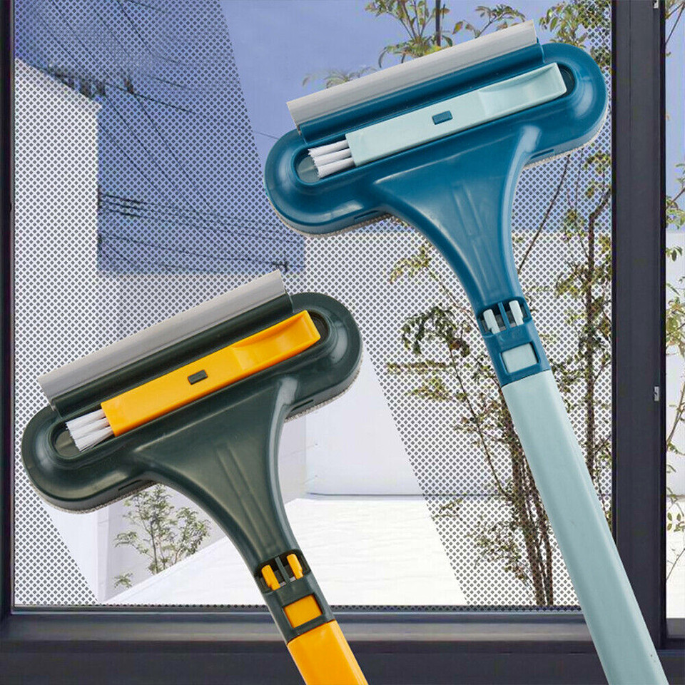 2in1 Glass Cleaning Brush Car Windshield Home Window Glass Universal Detachable