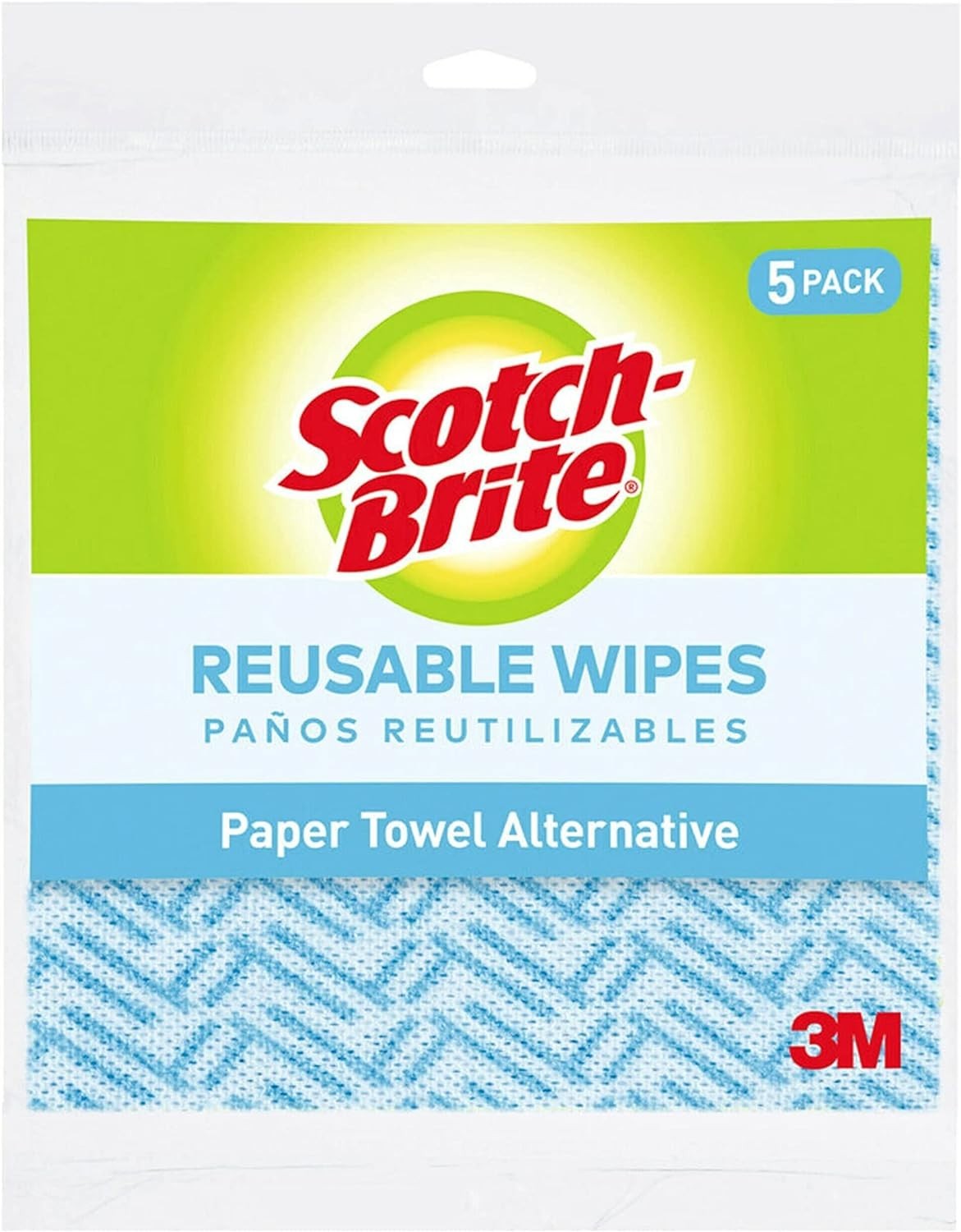 Lot Of 4 Packs – Scotch-Brite Reusable Microfiber Cloths/Wipes 5 Wipes Per Pack