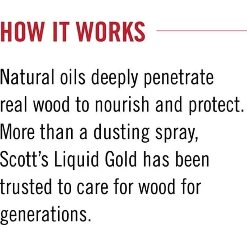 Wood Cleaner Polish and Protector Fresh Almond Scent Hides Nicks and Scratches