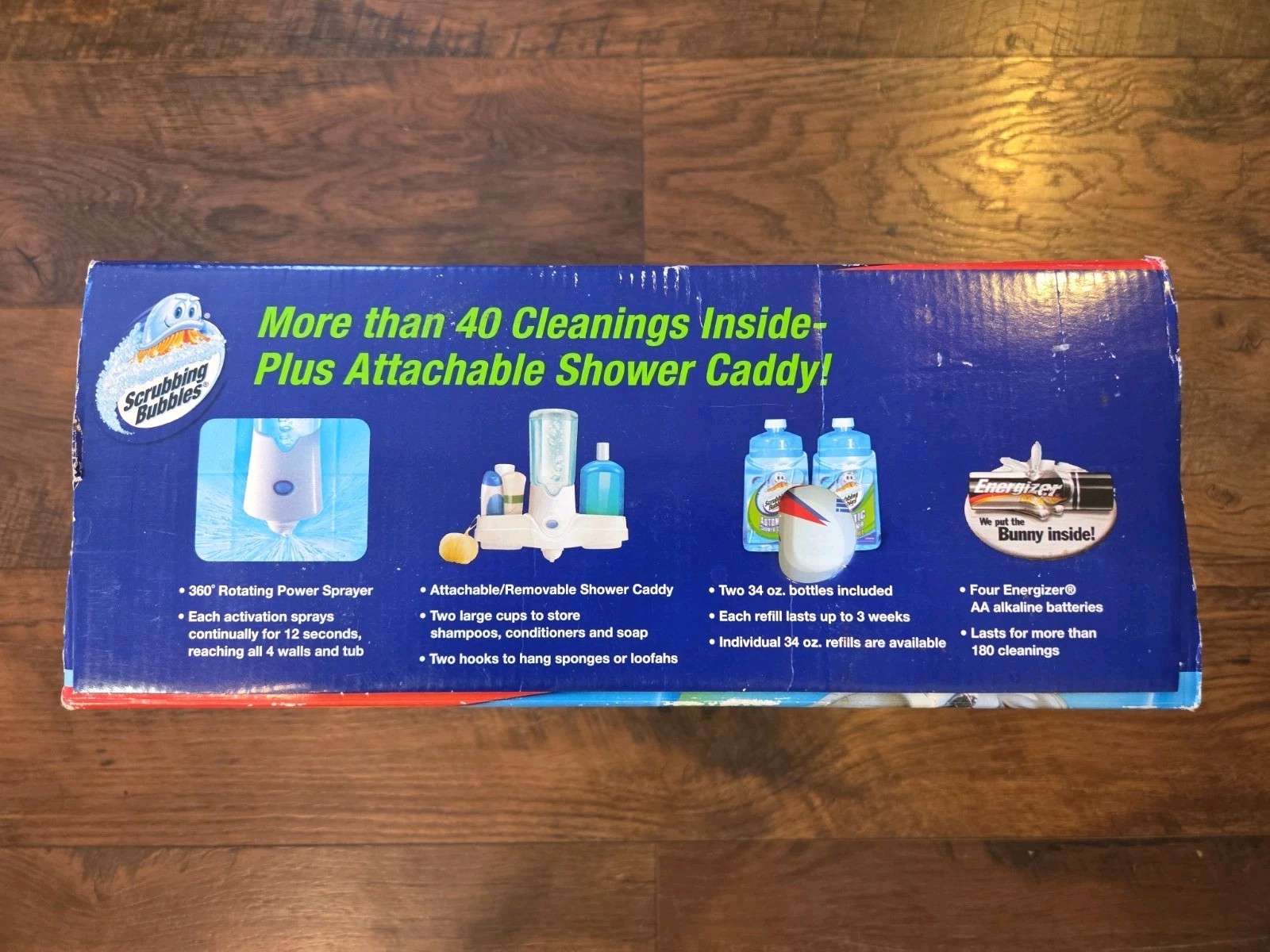 Scrubbing Bubbles Automatic Shower Cleaner Starter Kit with 2 Refills