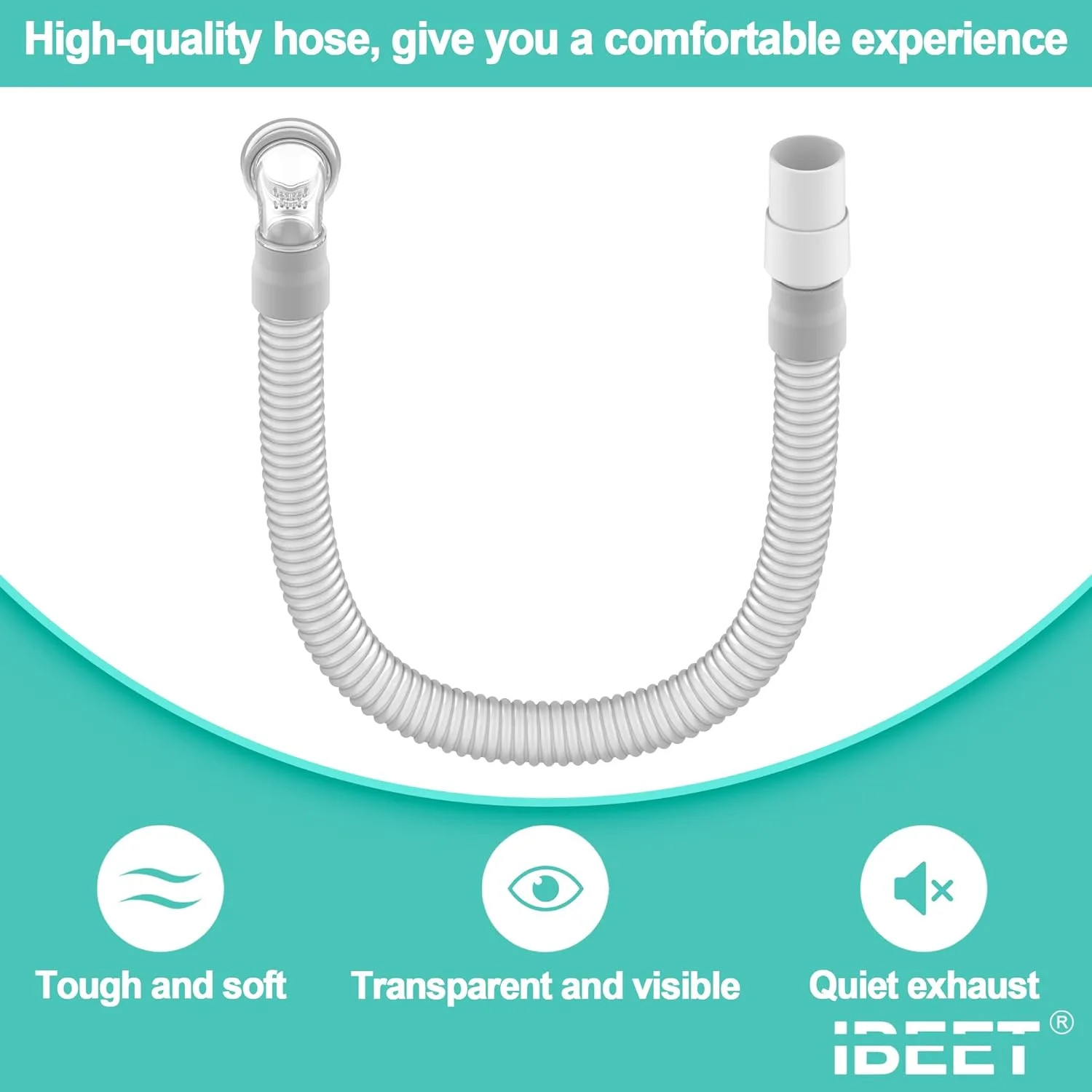 Short Tube Assembly For Swift FX w/ Swivel Elbow Hose Supplies Compatible CPAP