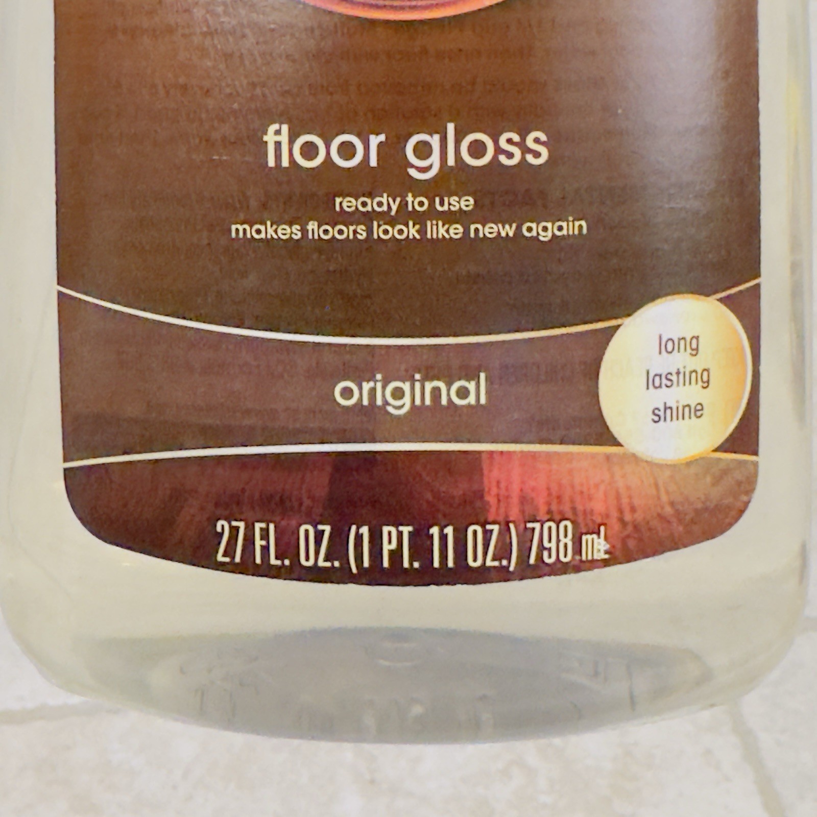 Pledge REVIVE IT Floor Gloss Shine Polish Original Scent Wood And Laminate 2017