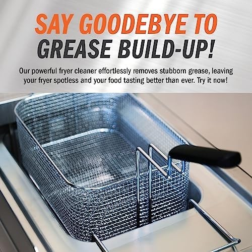 Fryer Cleaner – 8-Lbs – Fryer Boil Out – Contains 21 Cleanings – Concentrated Po