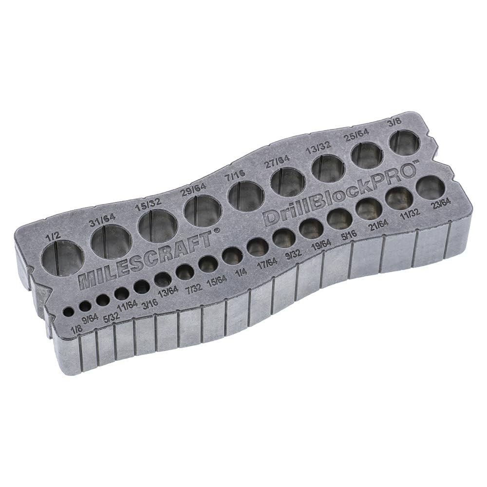 1307 Drill Block PRO – All-Metal Handheld Drilling Guide for Straight Holes. …