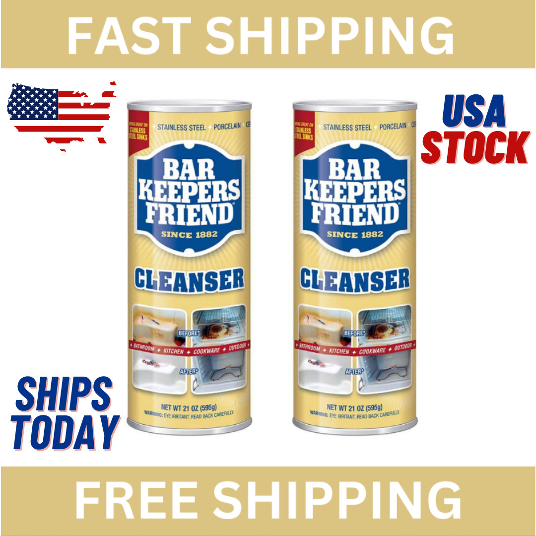 Bar Keepers Friend Powdered All Purpose Cleanser, 21oz – 2 Pack 595g