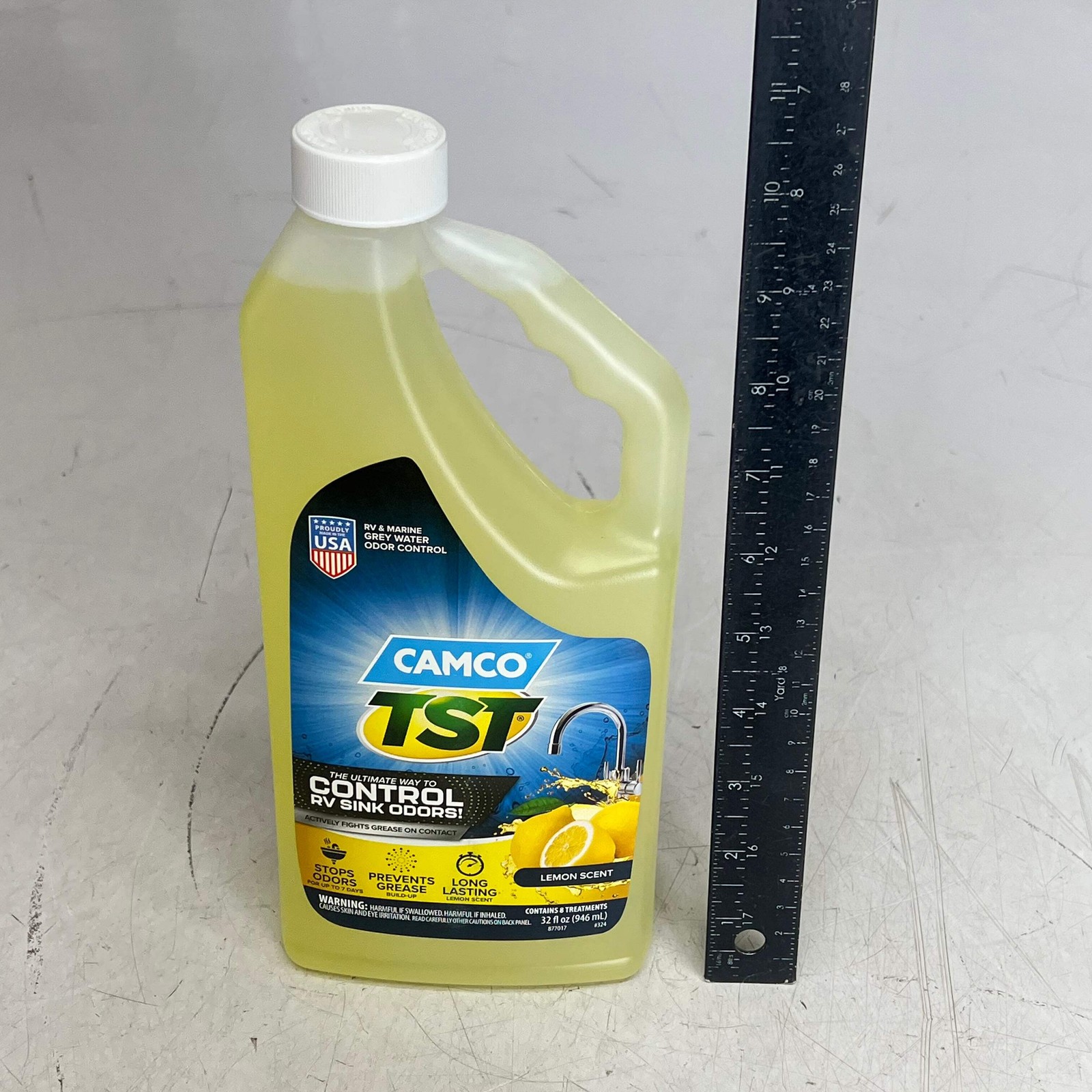 CAMCO (4 PACK) Tst Grey Water Control Rv Sink Odors Lemon Scent 32 fl oz 40252