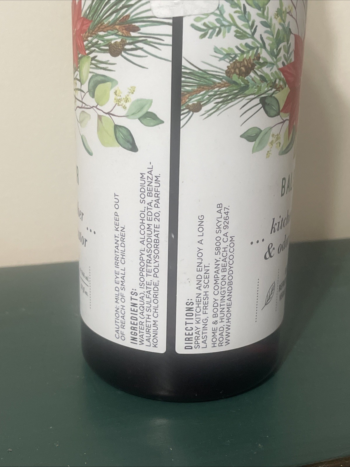 Home & Body Co BALSAM FIR Kitchen Refresher Clean Odor Eliminator 32oz Well-Kept