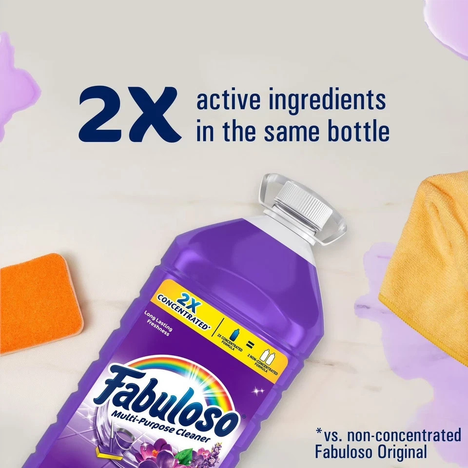 Fabuloso 2X Concentrated Multi-Purpose Cleaner Lavender, 210 fl oz