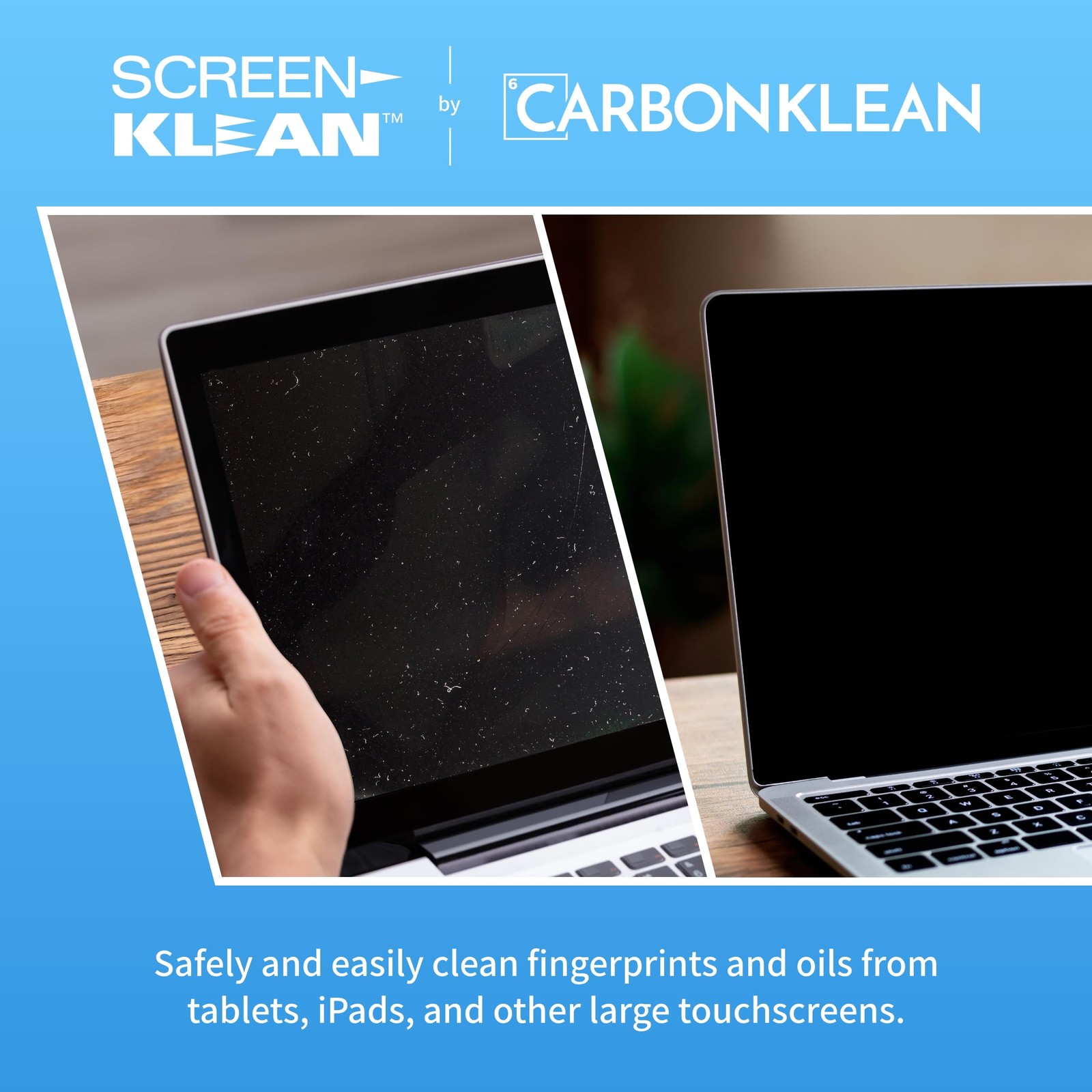 Carbonklean Screenklean Tablet Screen Cleaner – for Ipad, Android Tablet, & Amaz
