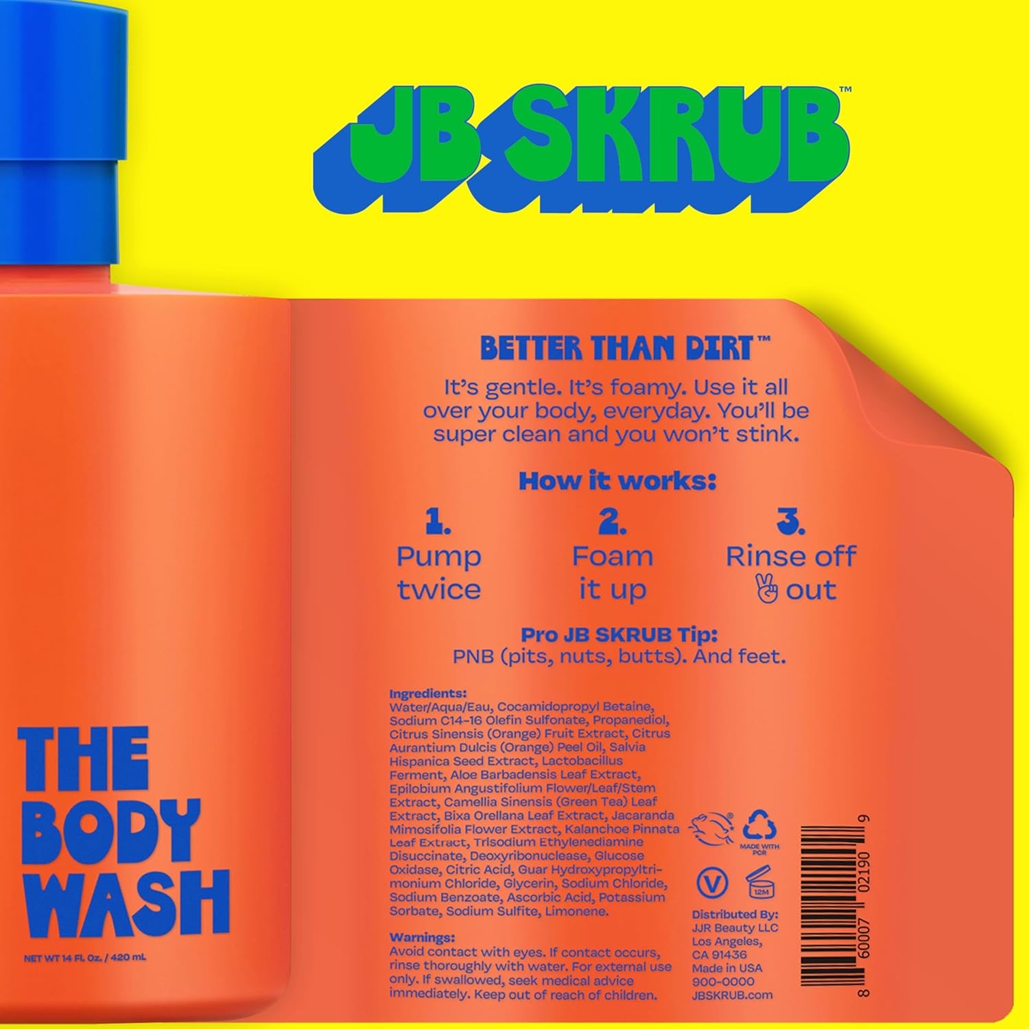 JB SKRUB The Hair and Body Wash Super Duo – No Harsh Ingredients – Conquer Ado