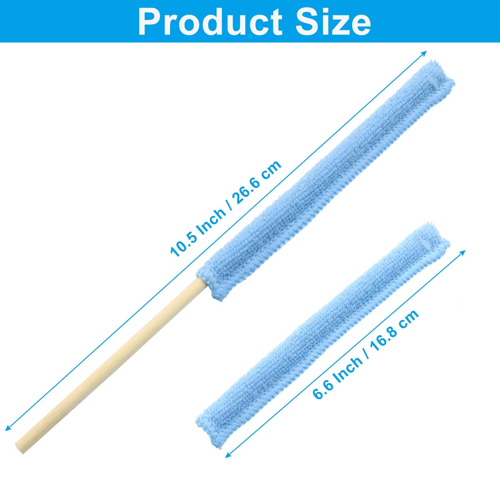 6 Pcs Microfiber Detail Duster Sticks, Mini Duster Crevice Cleaning Tool Kit …