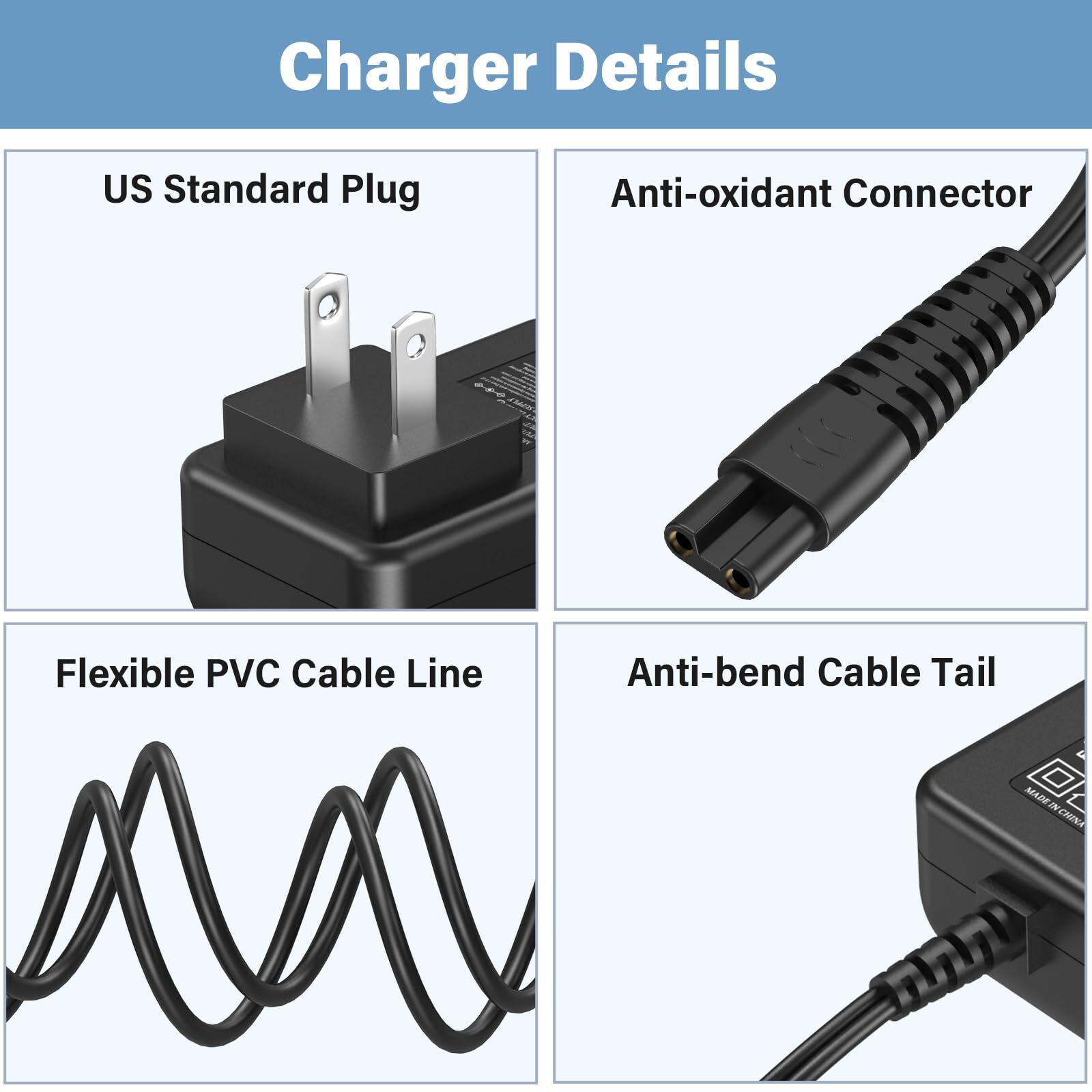 9v For Homitt Electric Spin Scrubber Charger Power Cord Fit For Homitt Scrubber