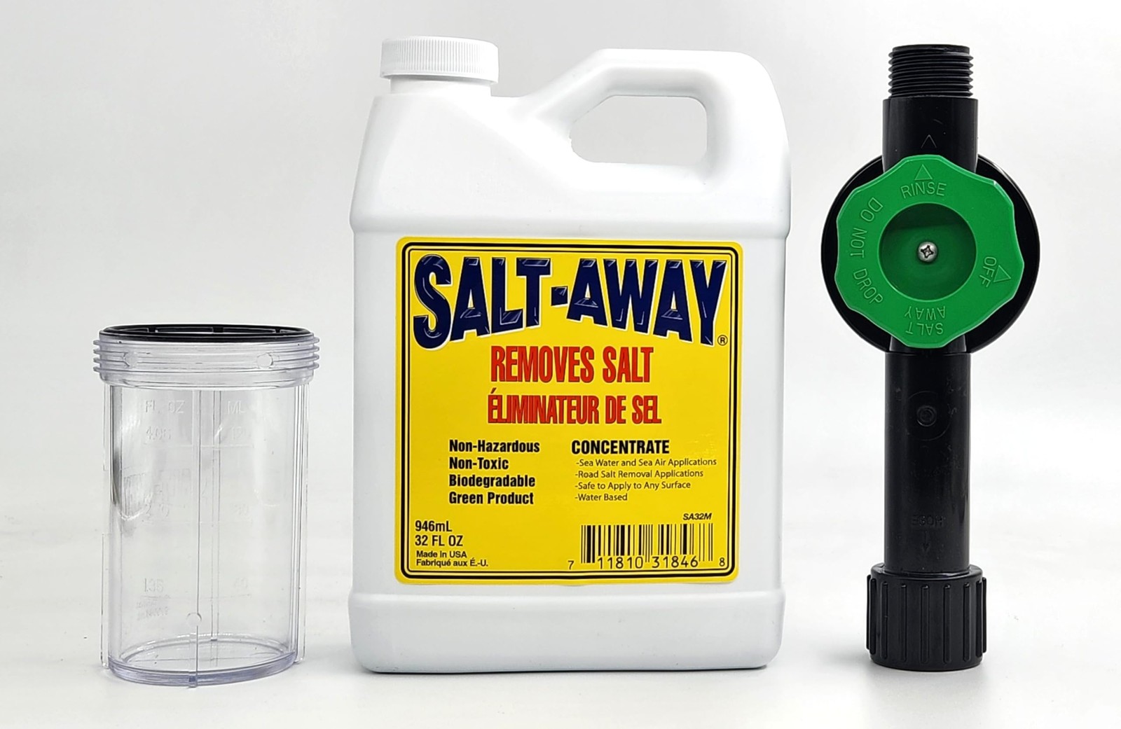 Salt-Away Concentrate Kit with Mixing Unit – 32 fl oz Cleaning Solution