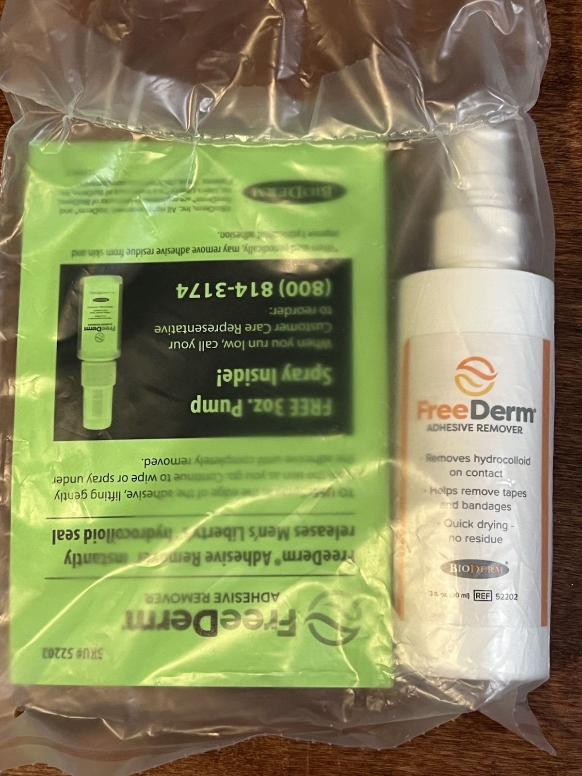 FreeDerm Adhesive Remover, 3 fl. oz. Pump Spray Bottle