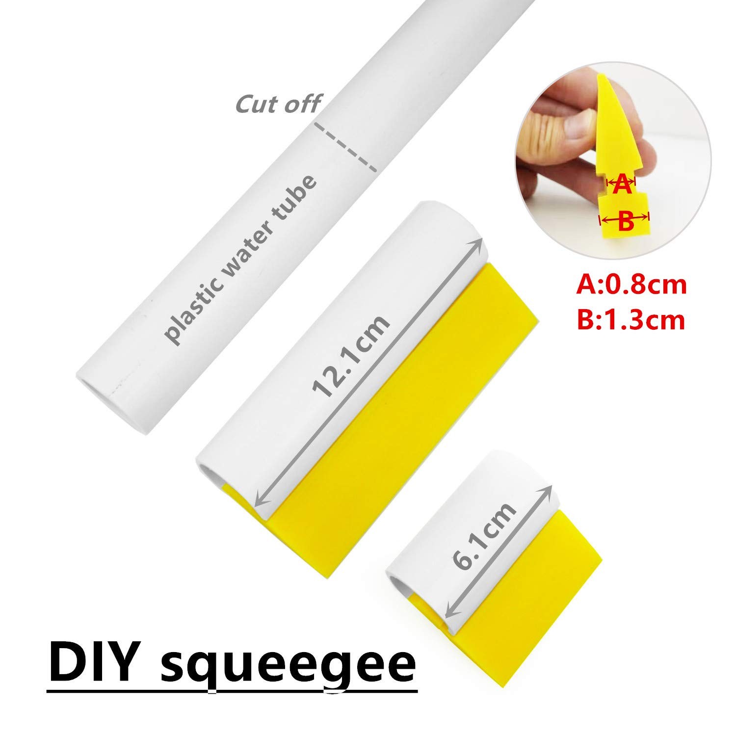 ECOmorning 2-Piece DIY Mini Squeegee Set – Soft Silicone Window Tint Squeegee…