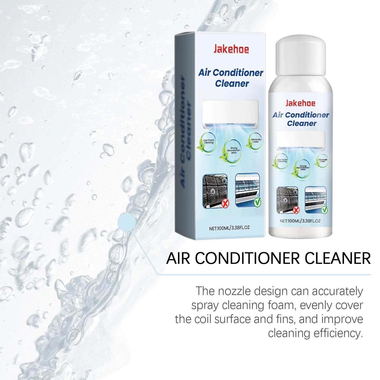 Foam-Type Air Conditioner Cleaner: Removes Dirt from Household Indoor Units