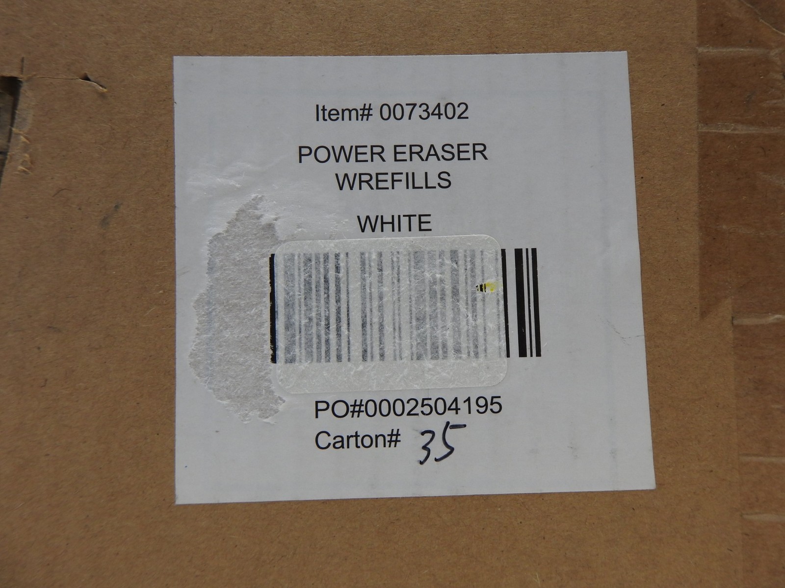 Guest Supply 0073402 Eraser Pad, WHITE 13.4″x10.5″x8.5″ (12/Box)