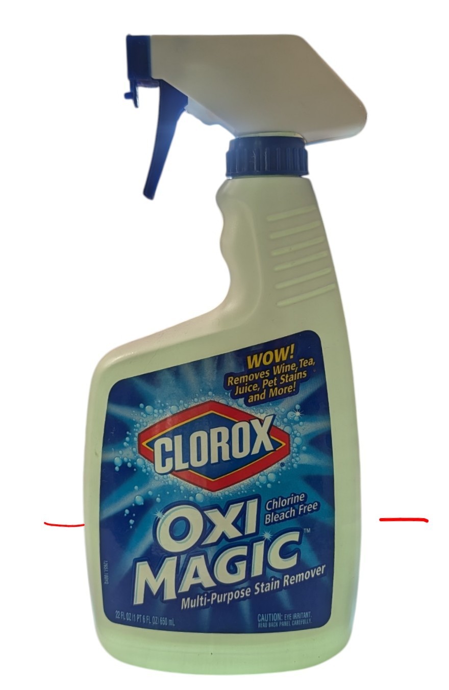 Clorox Oxi Magic Multi-Purpose Stain Remover Spray 22oz Oxygen Cleaner, 35% Left