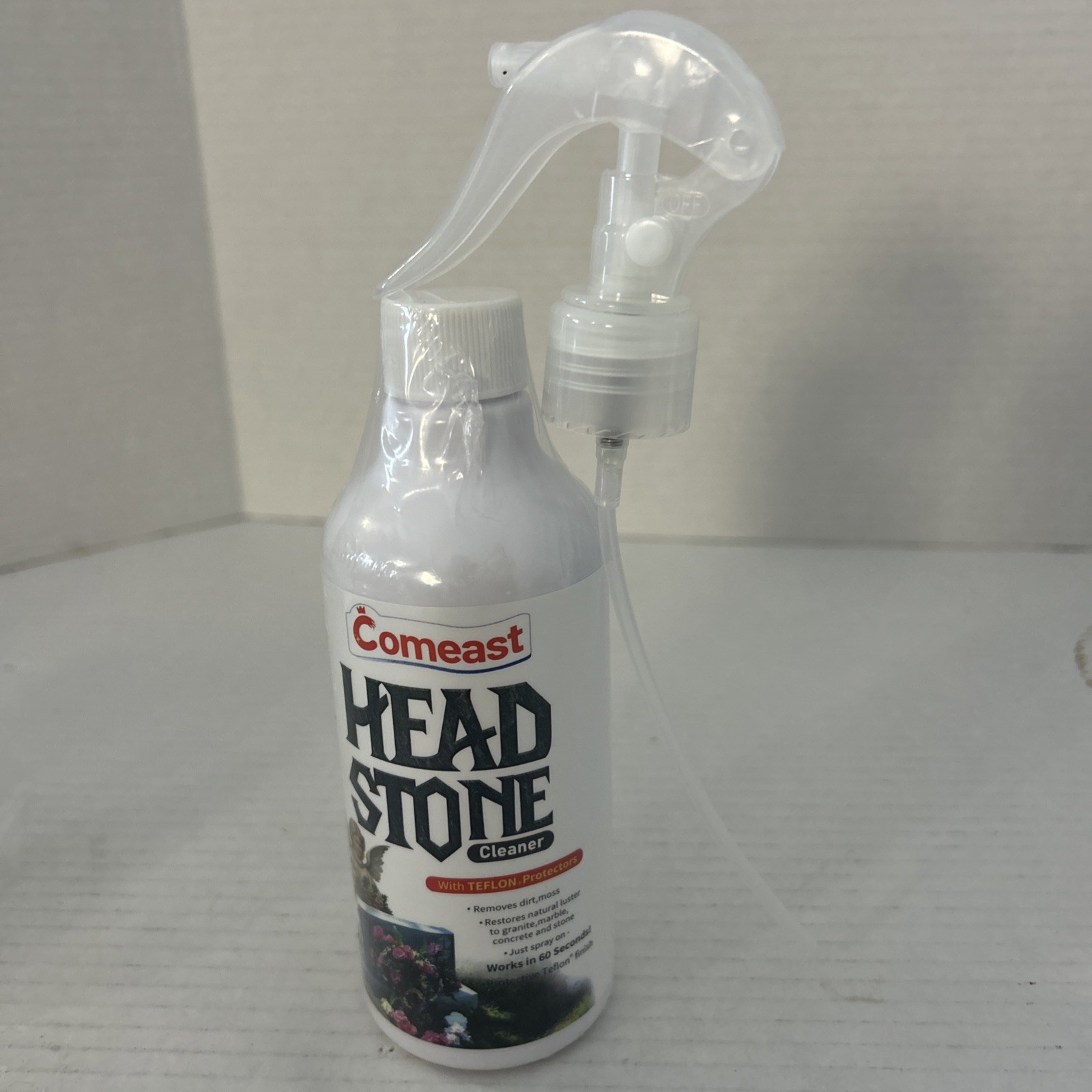 Comeast Head Stone Cleaner w/ Teflon Protection – 8.46oz Spray Bottle – Ex: 5/27