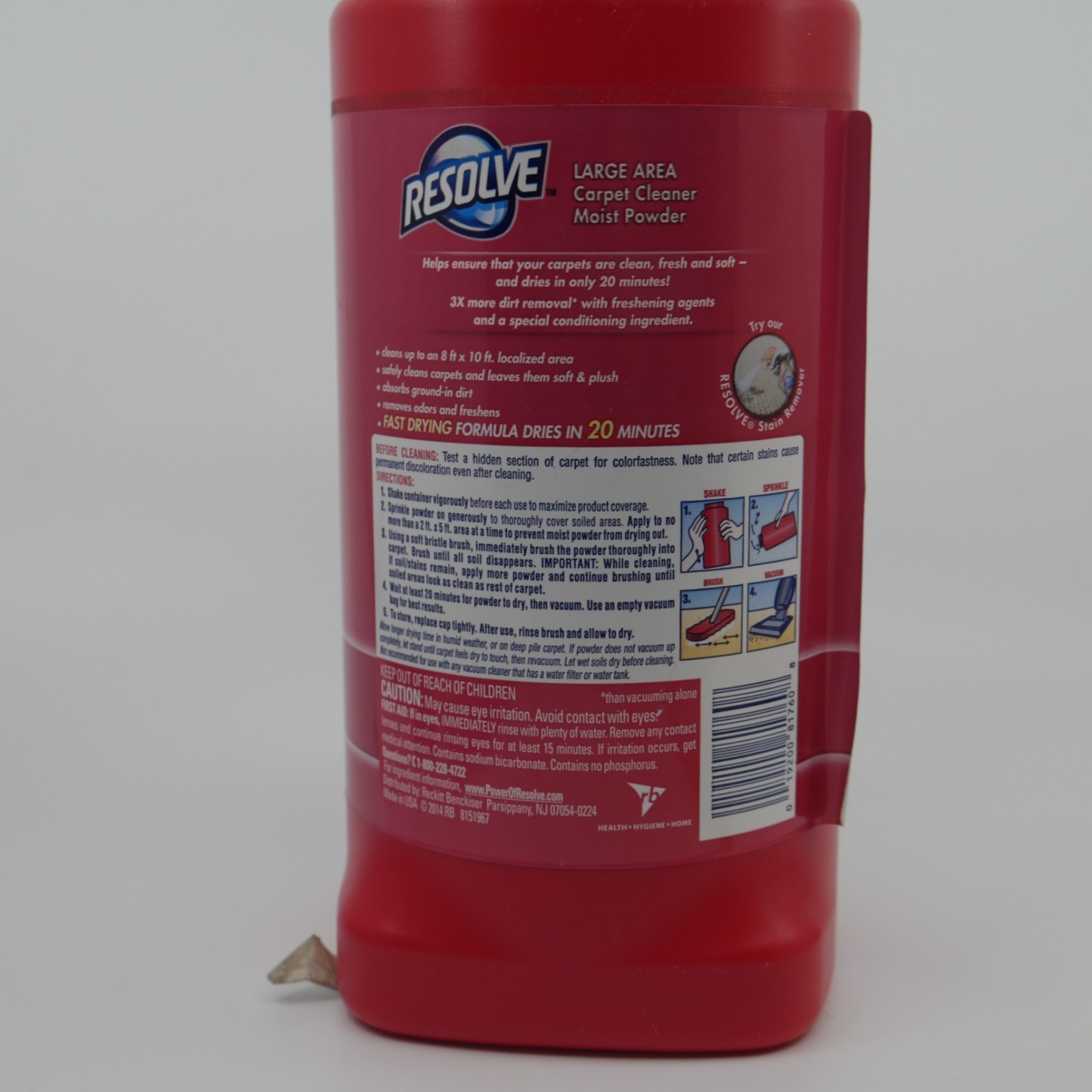 **READ* Resolve Deep Clean Powder Large Area Carpet Cleaner 18 Oz