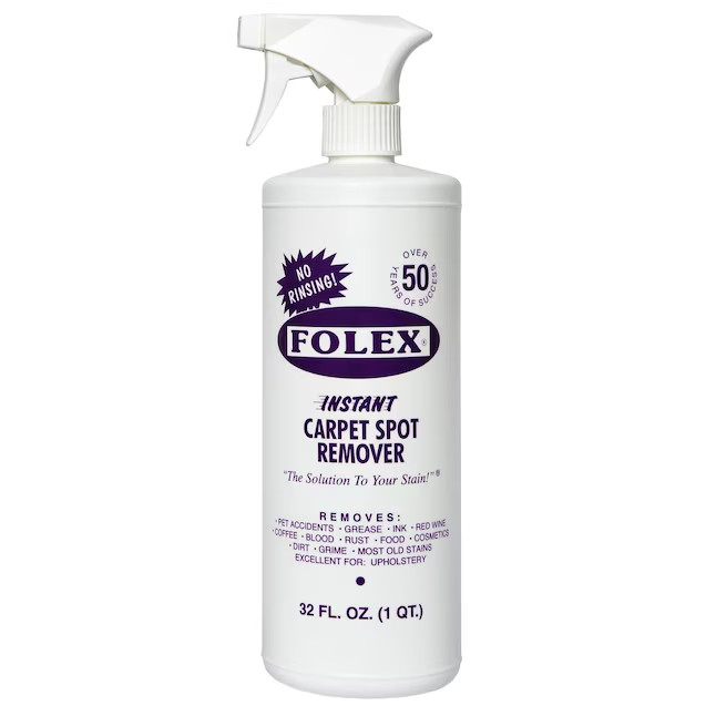 FOLEX 32-oz Instant Carpet Spot Remover Carpet Cleaner No rinsing, vacuuming,