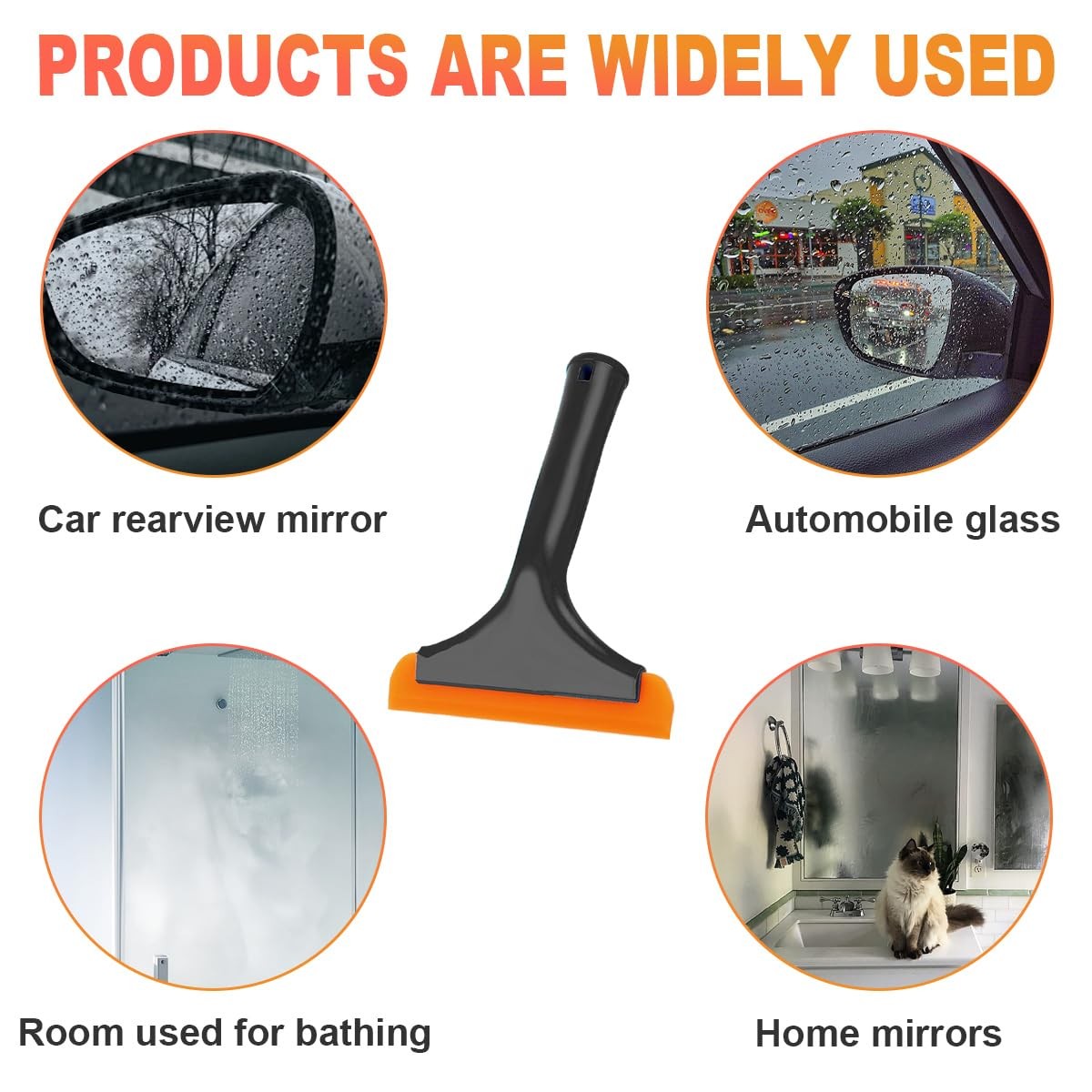 FLexible Silicone Window Squeegee Car Windshield Squeegee for Car Mirror