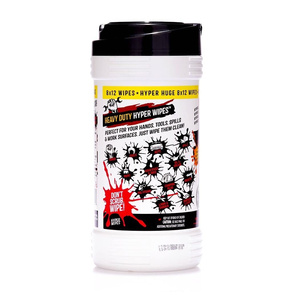 Heavy Duty Cleaning Wipes 6 Pack, 8″x12″ Multi-Surface Degreaser, All-Purpose, 5