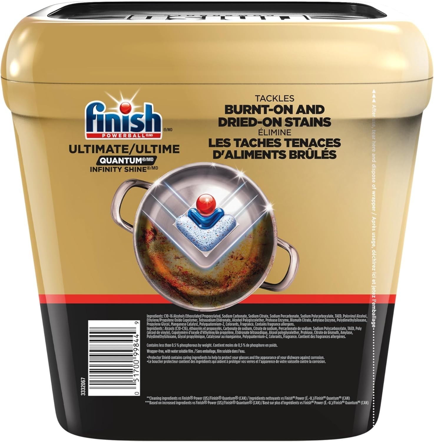Finish Ultimate Quantum Infinity Shine Dishwasher Pods, New & Improved Formula,