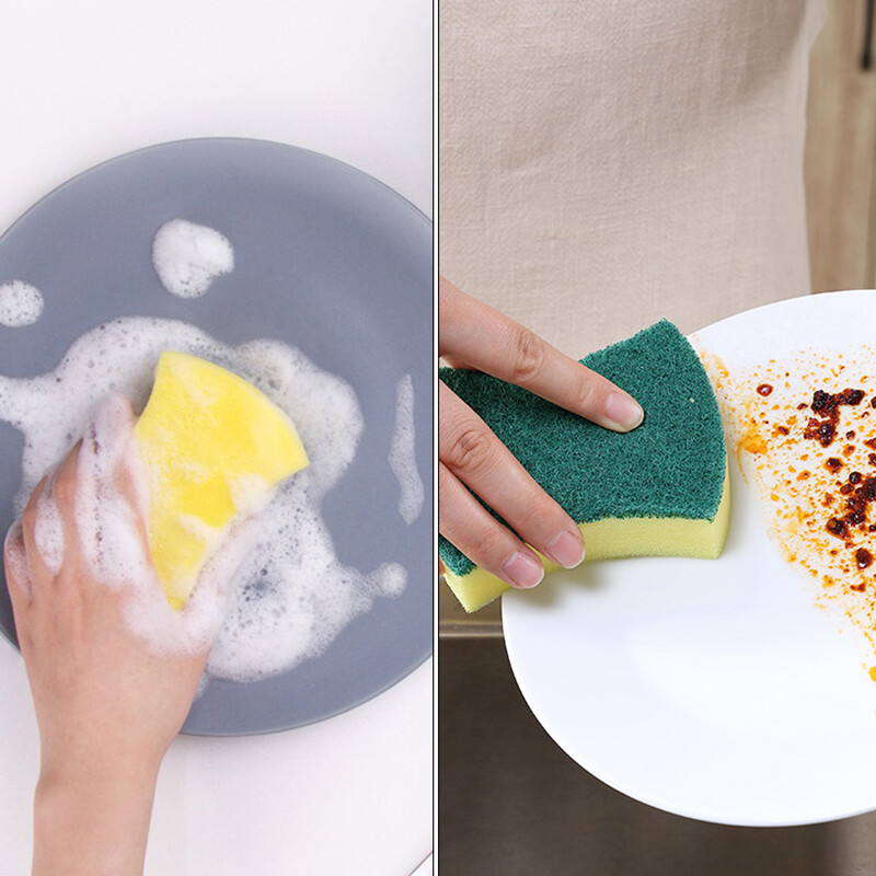 Bulks Absorbent Non-Scratch Cleaning Scrub Sponges for Kitchen Dishes/Car Wash