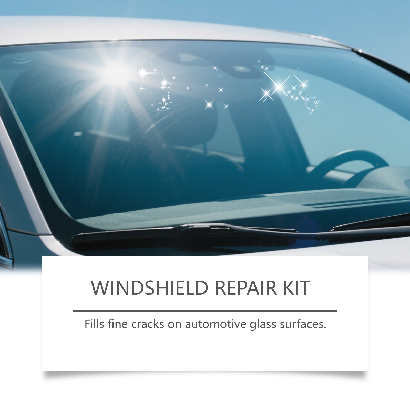 Automotive Glass Repair Kit Fluid Fix Car Windshield Resin Chip Crack Tool