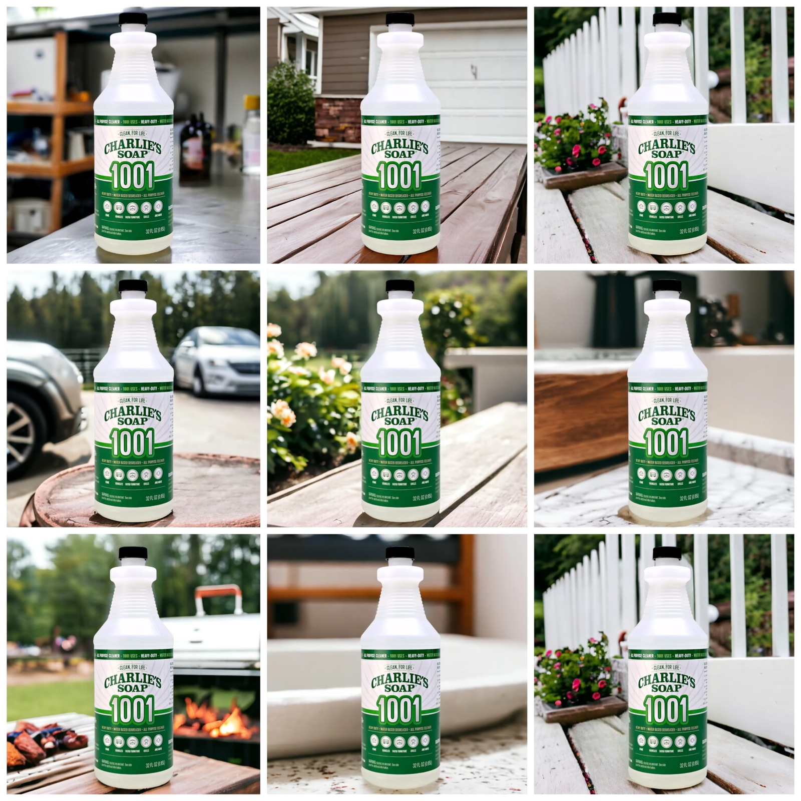 1001 Cleaner Heavy Duty Biodegradable Concentrated All Purpose Water Based Degre