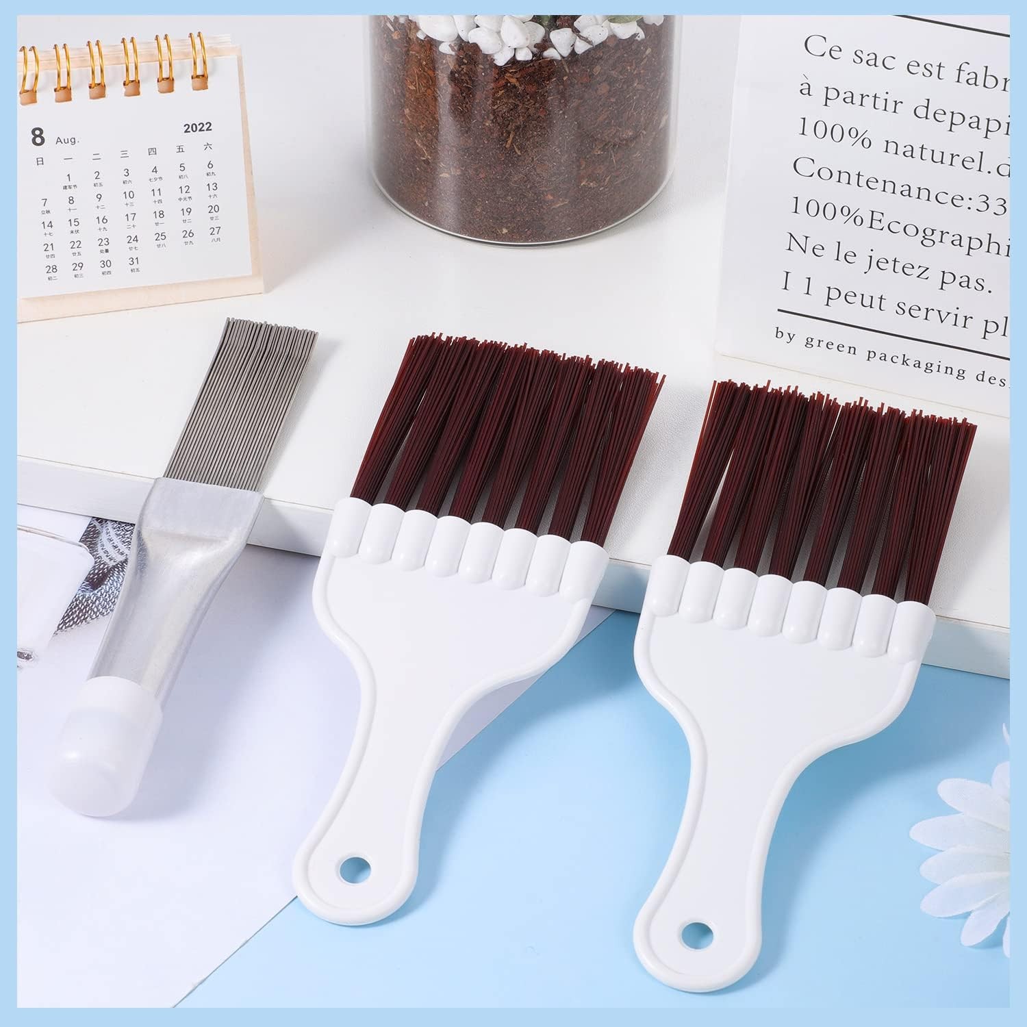 3 in 1 Set Air Conditioner Condenser Fin Comb, 1 Coil Cleaner Stainless Steel