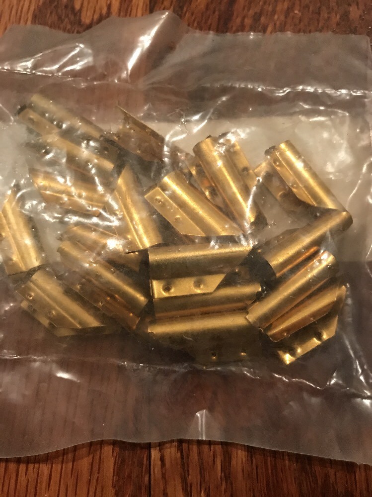 2x New OEM Continental 2501-2 Brass End Clips For Window Squeegees Pack Of 50