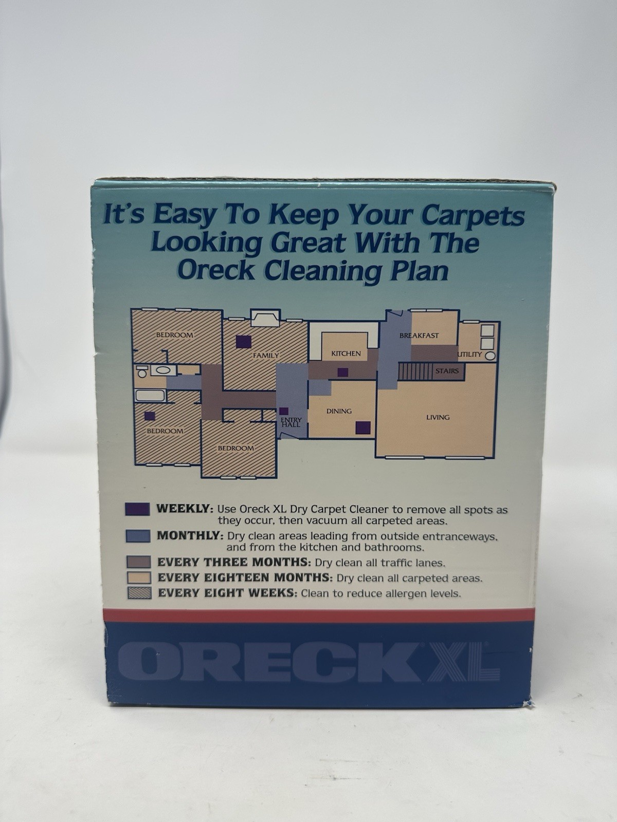 Oreck XL Dry Carpet Cleaning System Deep Clean Spray Rugs and Carpets