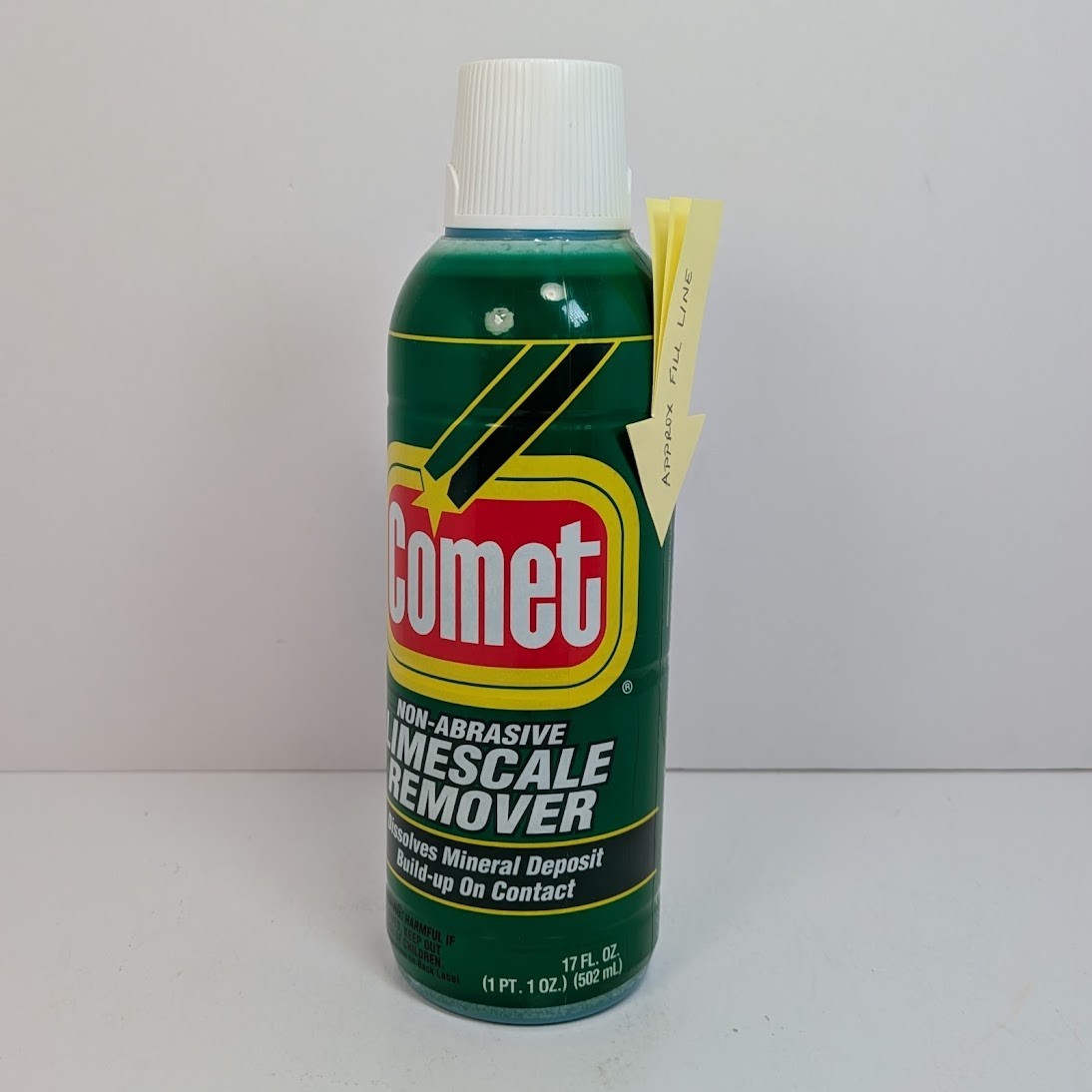 Comet Non-Abrasive Limescale Remover 1993 Vintage Squirt Bottle Italy 70% Full