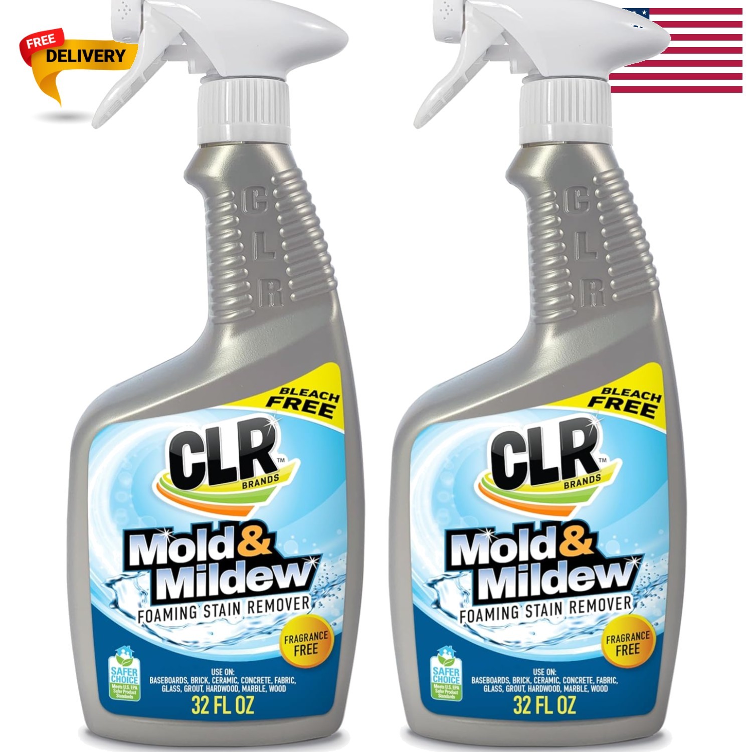 Unscented 32 oz. Mold & Mildew Cleaner – Powerful Stain Remover Spray