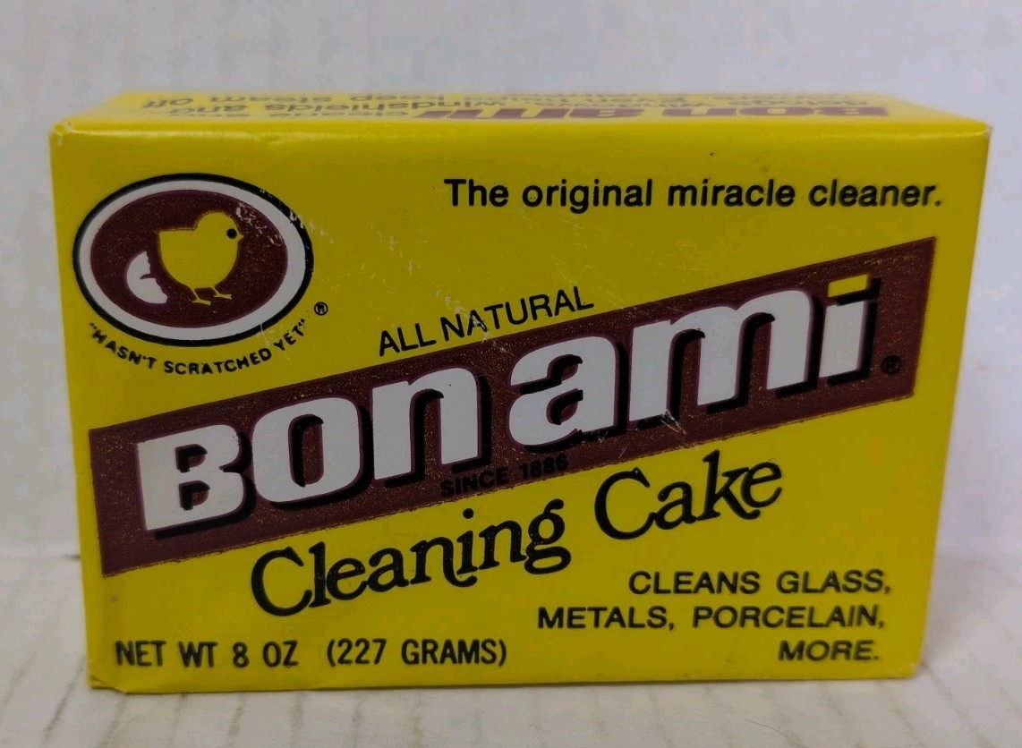 Vintage Bon Ami Cleaning Cake Original Miracle Cleaner Soap Bar 8 Oz Block New