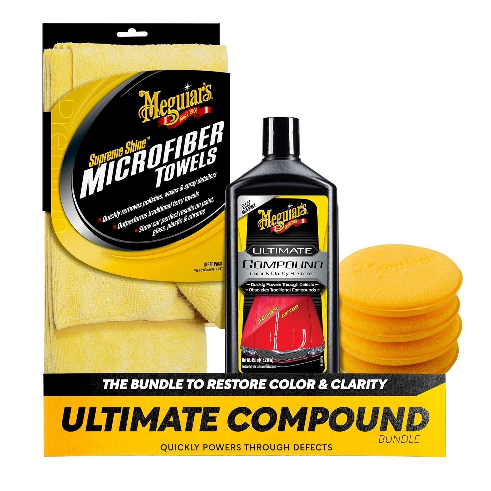Meguiar’s G191700 Smooth Surface Clay Kit – Safe Automotive Cleaning