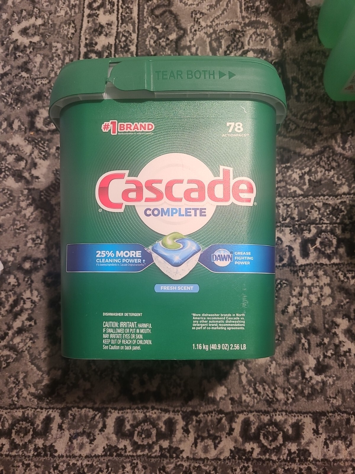 Cascade Complete Dishwasher-Pods ActionPacs Detergent Tabs Fresh Scent 78 Count