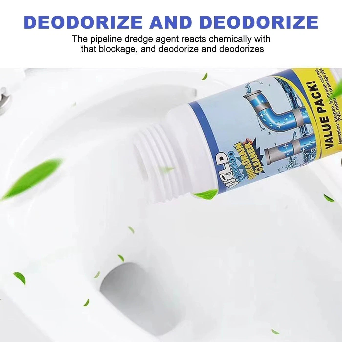 Wild Tornado Powerful Sink Drain Cleaner High Efficiency Clogging Cleaner 1~5x