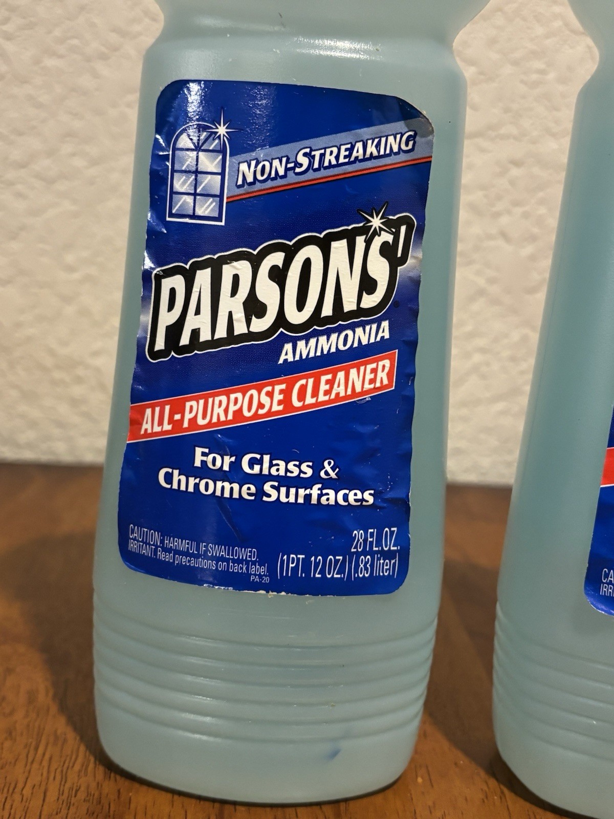 Vintage Parsons Non-Streaking Ammonia Original All Purpose Cleaner 1999 28 Fl Oz