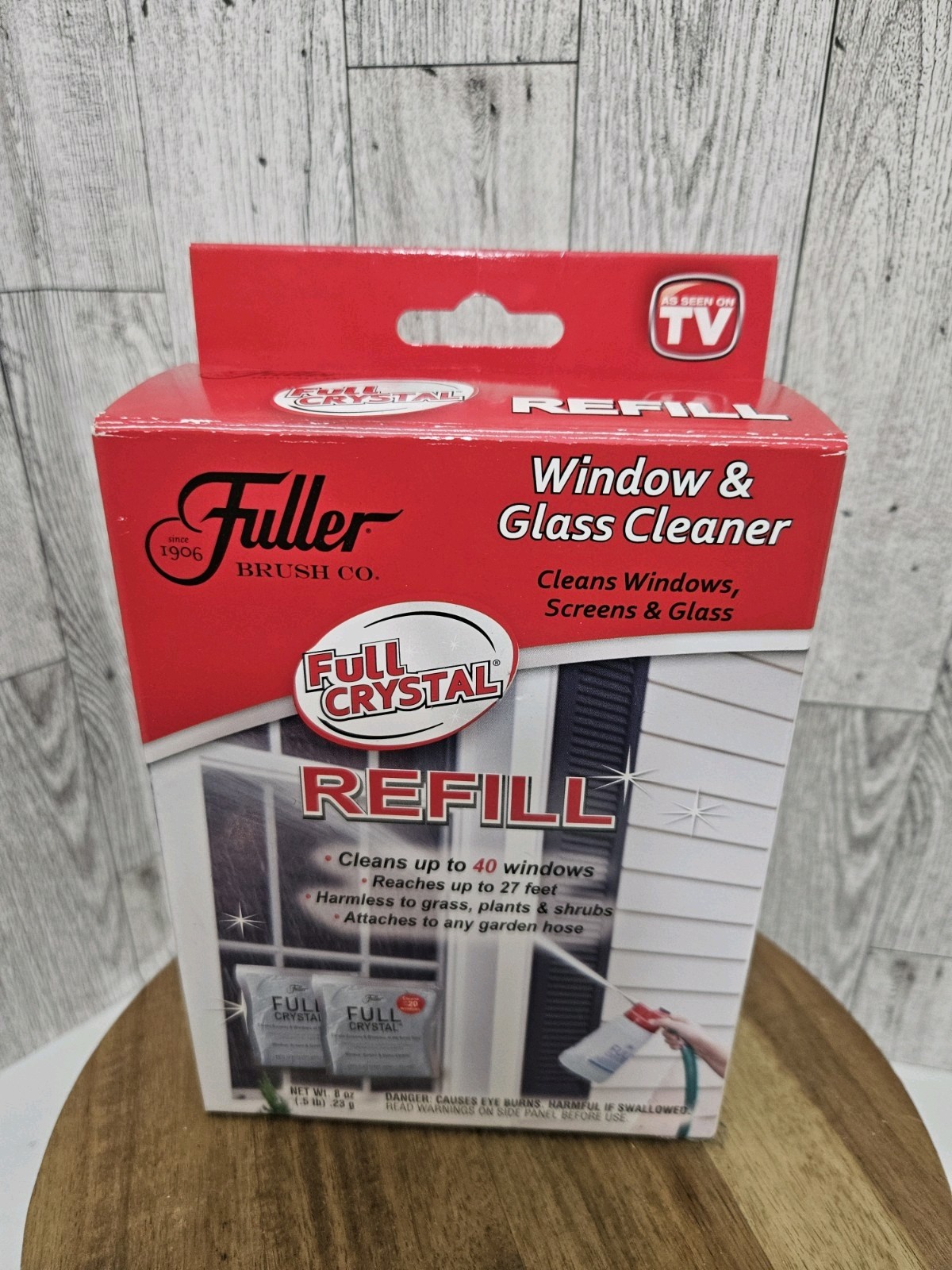 Fuller Brush Company Full Crystal Window Screens & Glass Cleaner 8 Ounces REFILL