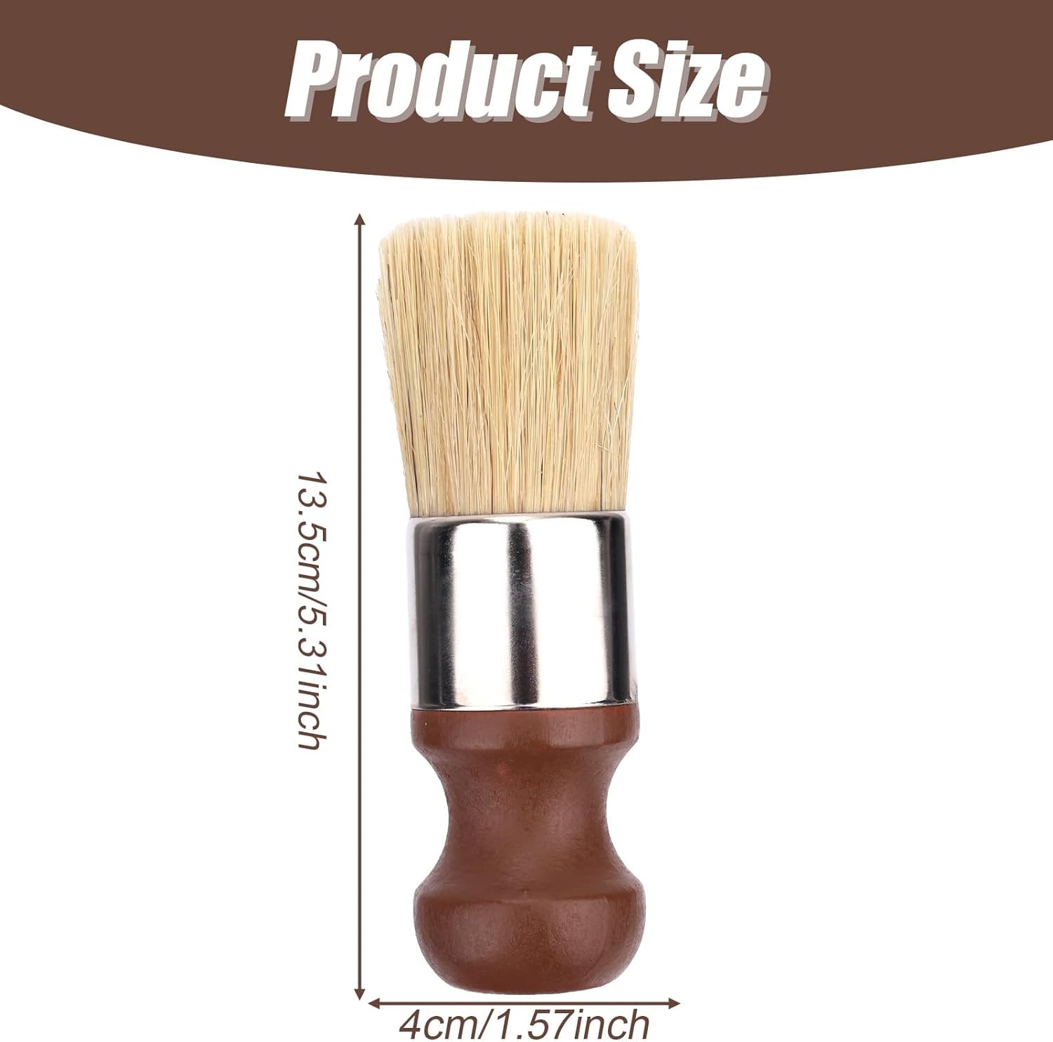 Short Handle Salve Brush for Furniture, Leather & Wood Care Number of Items: 1