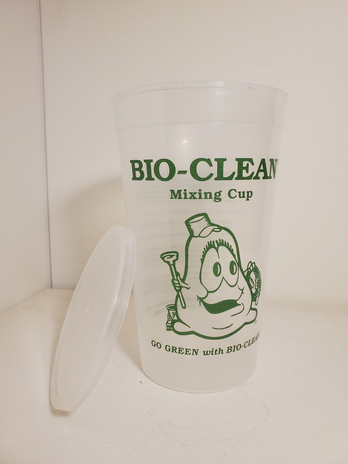 Bio-Clean Drain Product Mixing Cup For Bath Tubs Septic Tanks And Drains