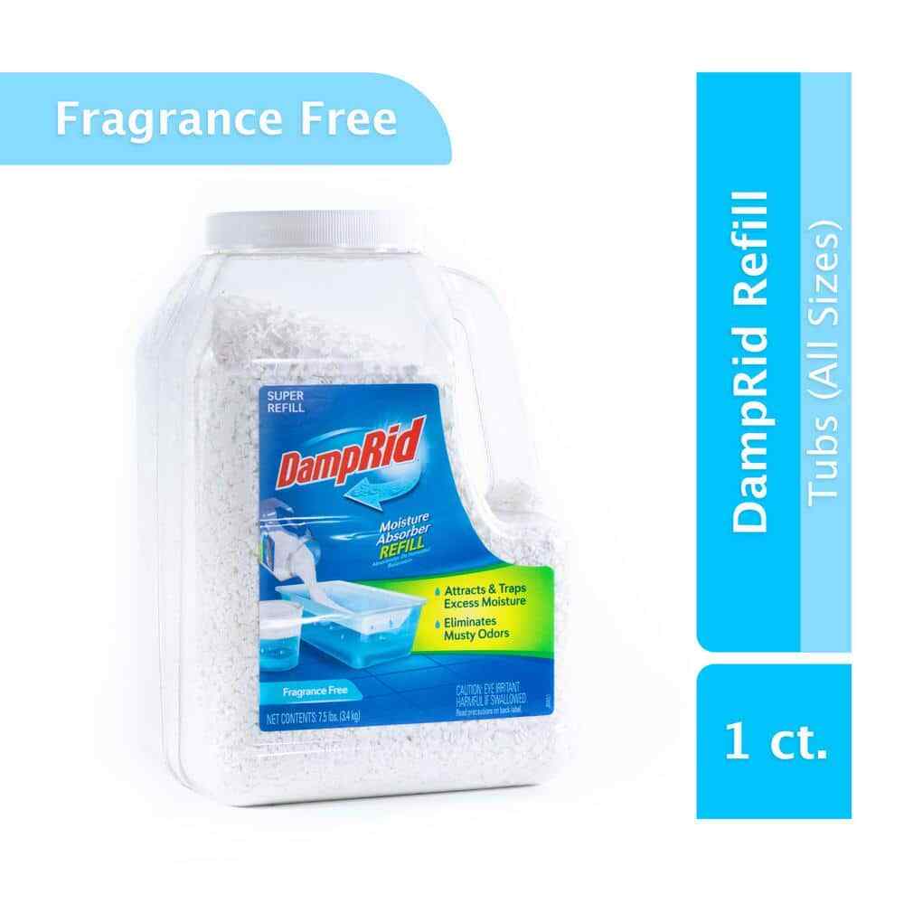 DampRid 7.5 lbs Fragrance Free Super Refill Moisture Absorber Non-toxic 3-Pack