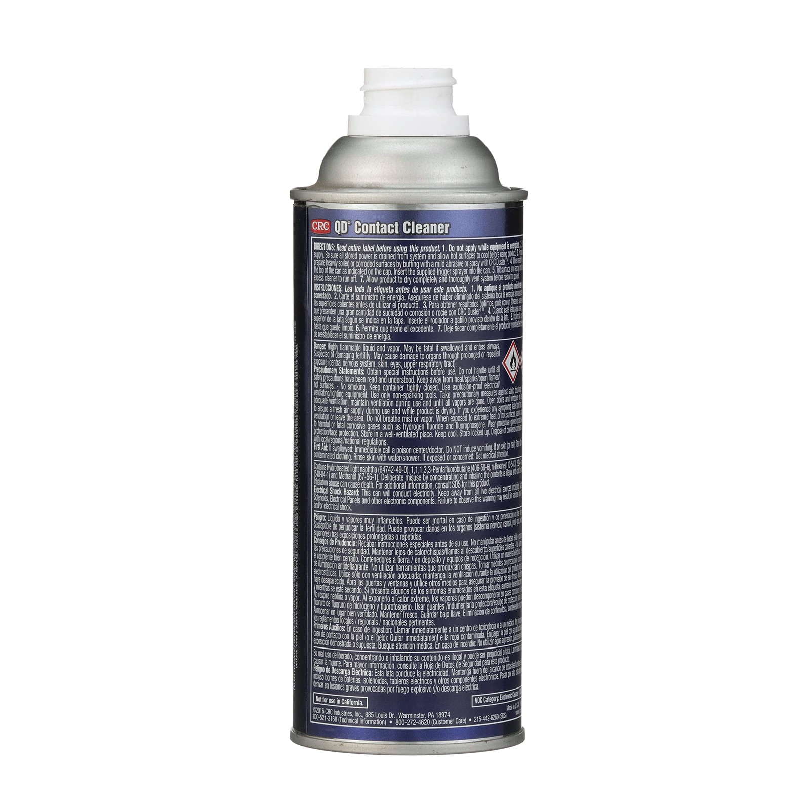 14 Oz Clear Contact Cleaner Trigger Spray NSF K2 Safe for Meat Poultry Use